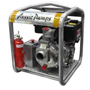 Mine spec fire fighting pump